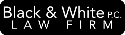 old black and white law firm logo